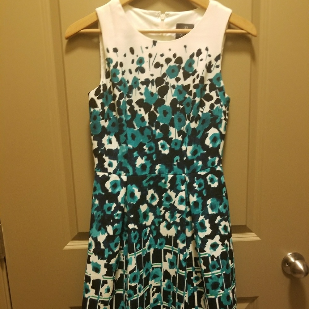Floral fit and flare dress